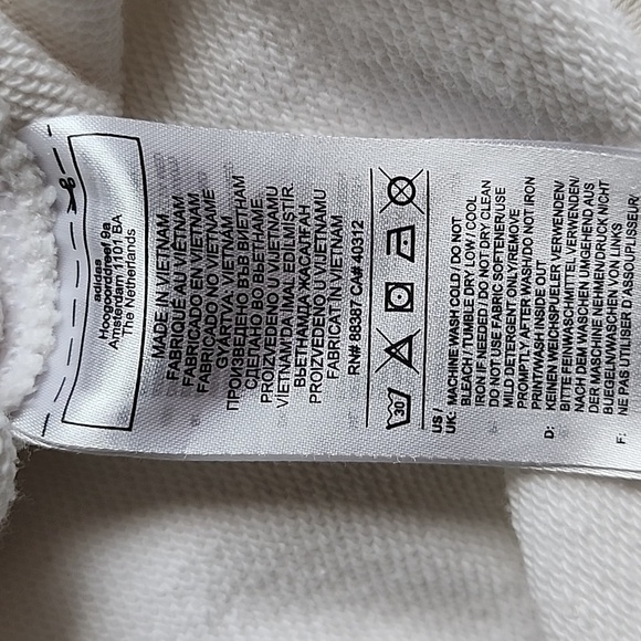 ADIDAS BY STELLA MCCARTNEY FUTUREPLAYGROUND CROPPED HOODIE WHITE SIZE XXS - Picture 12 of 12